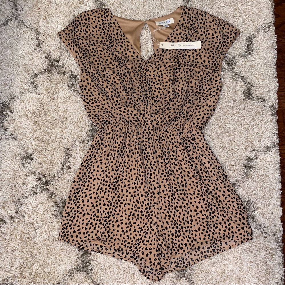 cheetah romper